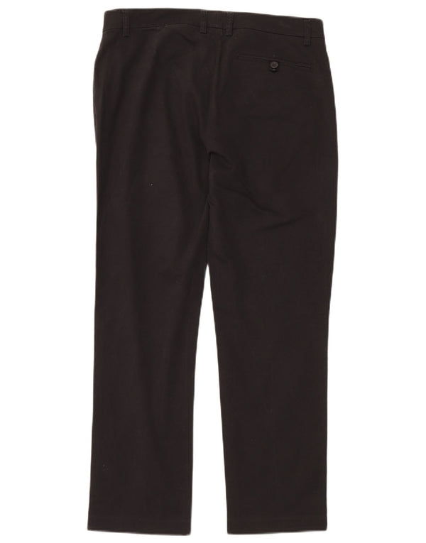 Pantaloni da abito dritti da donna Marlboro Classics UK 14 Large W30 L28 Neri