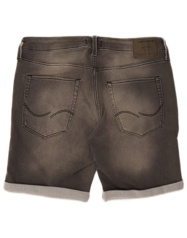 Pantaloncini di jeans da uomo Jack & Jones XL W38 cotone grigio
