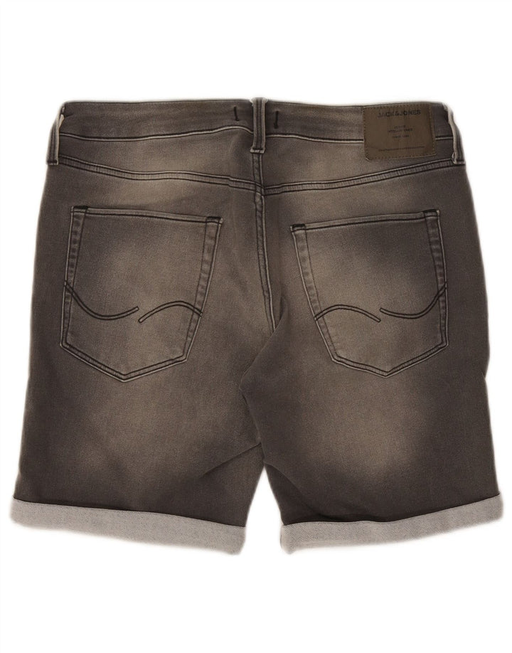 Pantaloncini di jeans da uomo Jack & Jones XL W38 cotone grigio