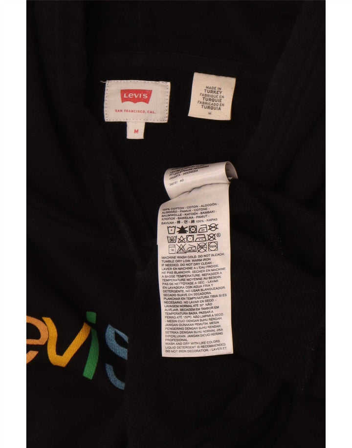 Maglione con cappuccio grafico da uomo Levi's in cotone nero medio