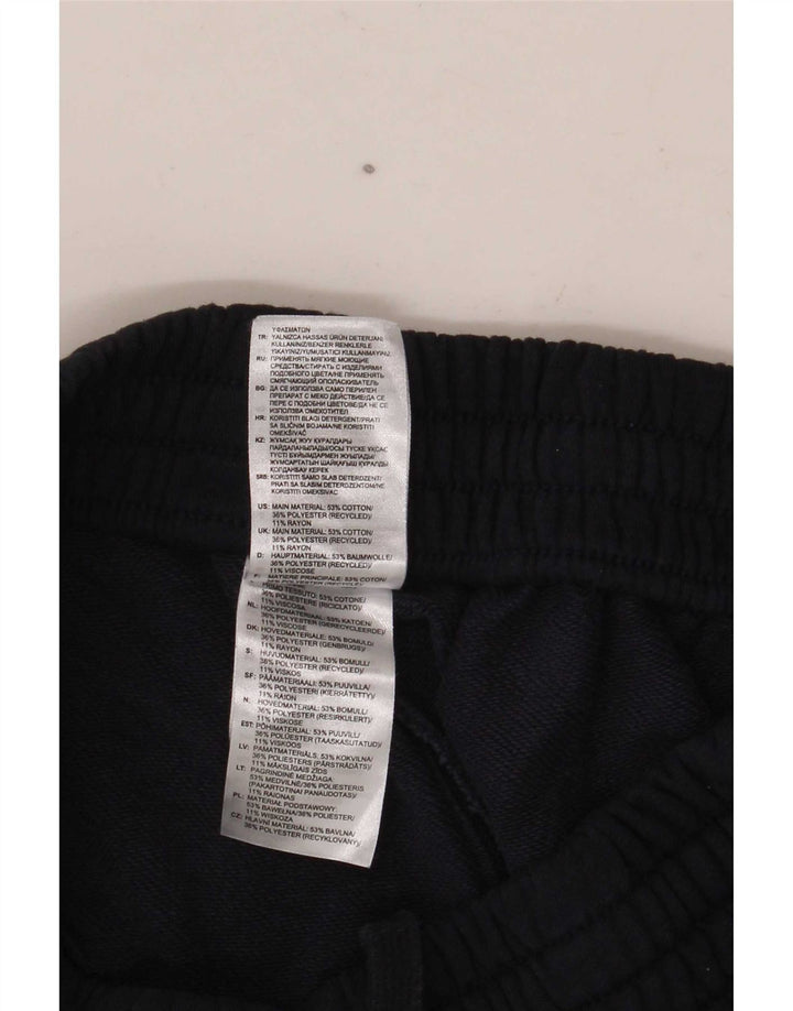 Pantaloncini sportivi da uomo Adidas medi in cotone blu navy