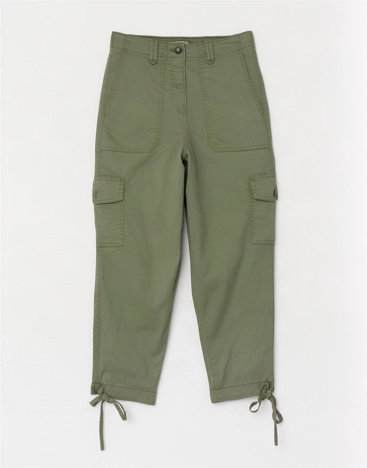 Pantaloni cargo corti Marks & Spencer da donna medi W26 L23 Lyocell verde