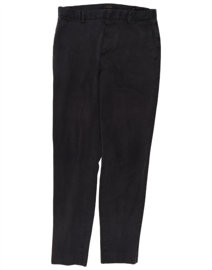 Pantaloni chino slim da uomo COS EU 48 medio W30 L31 cotone blu navy