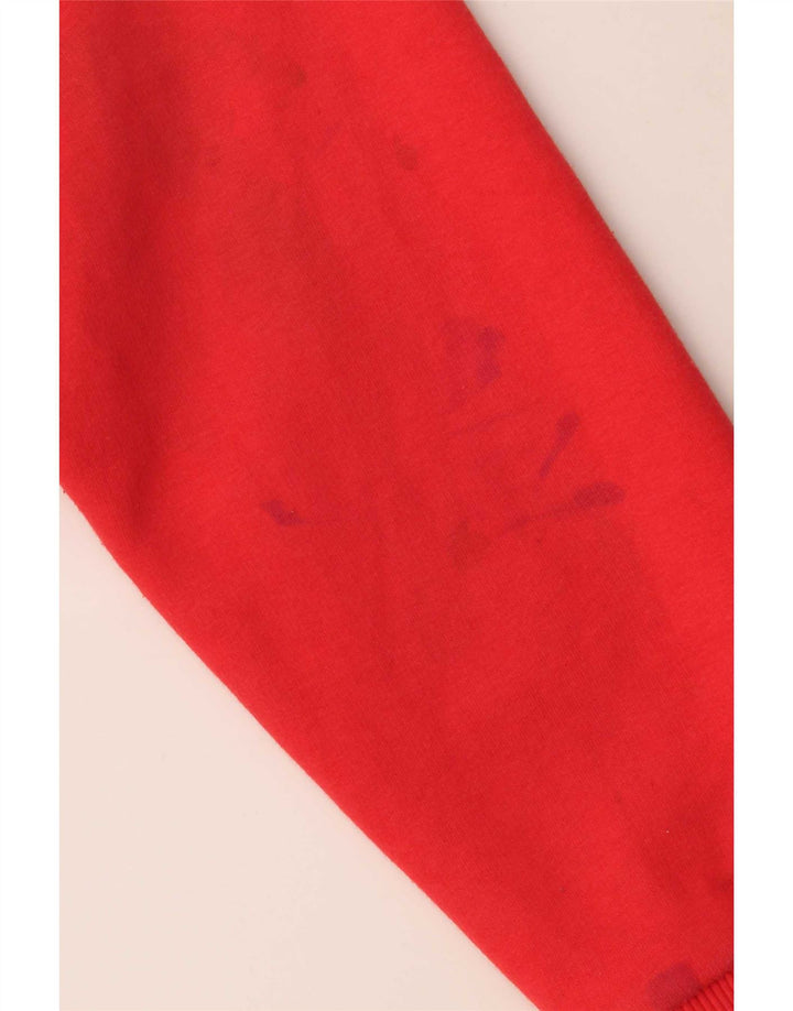 Felpa grafica da uomo New Balance, maglione, cotone rosso medio