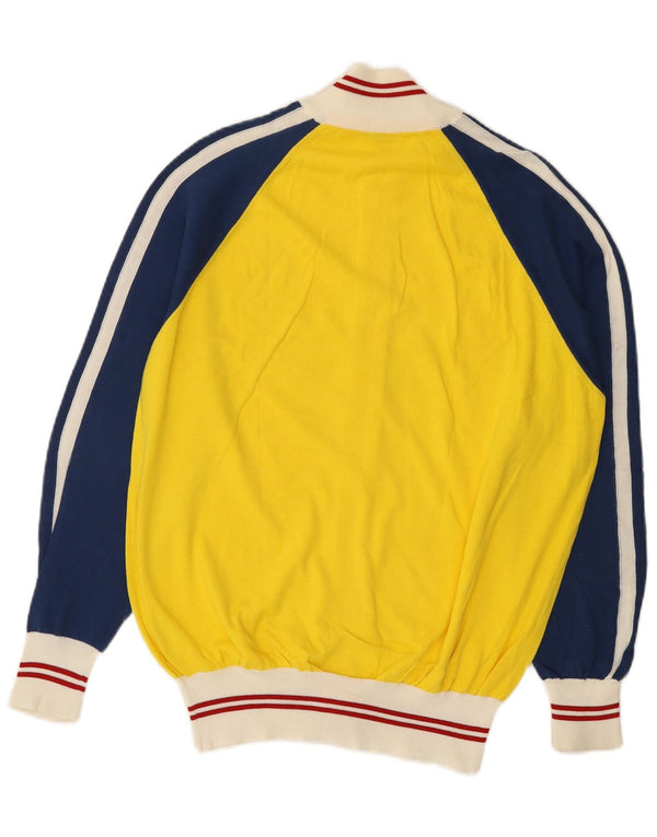 Maglione cardigan da uomo Sutor Mantellassi in cotone color block giallo medio