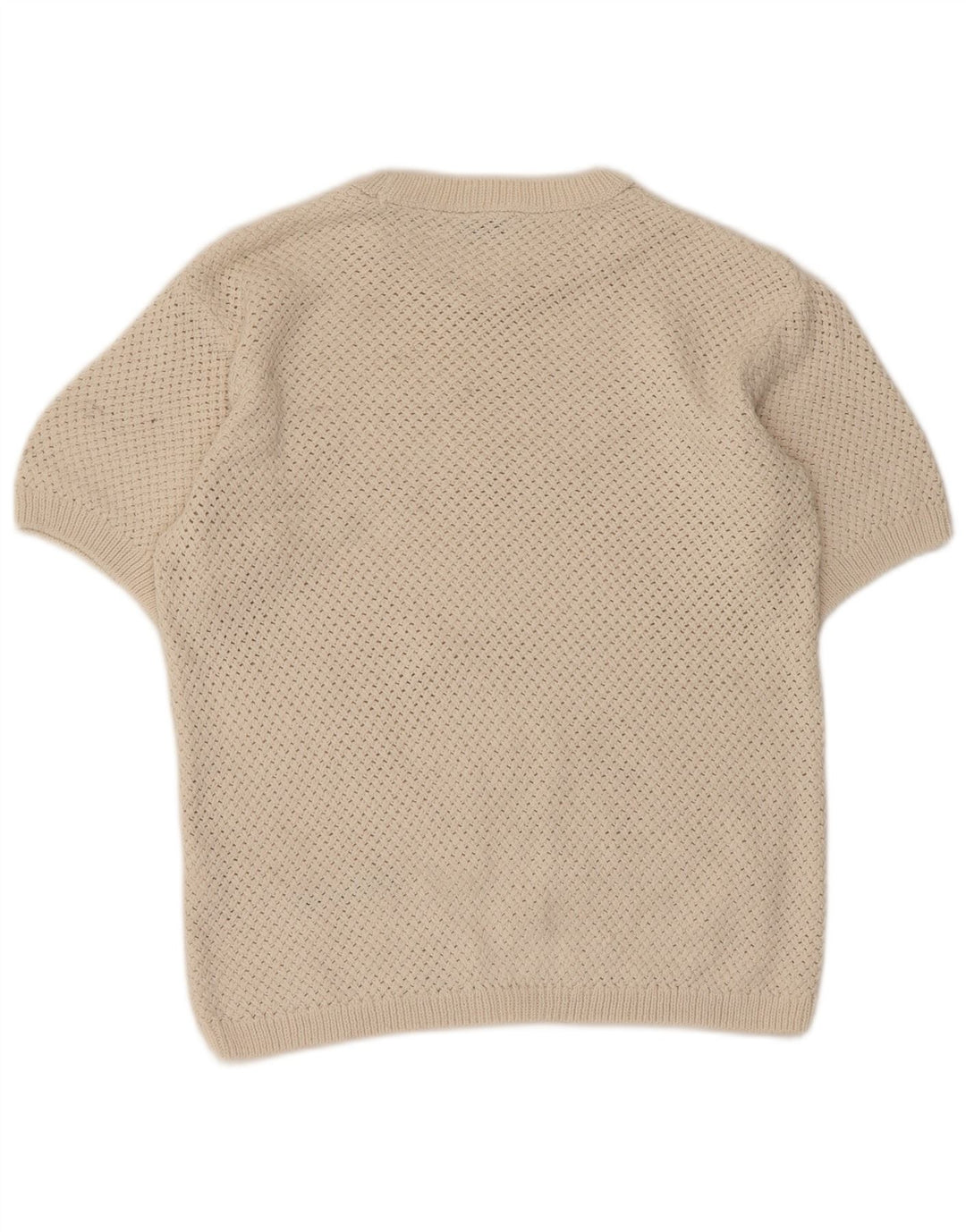 ZARA Maglione Girocollo da Uomo in Poliestere Beige Medio