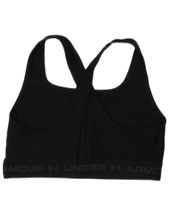 Reggiseno sportivo Under Armour da donna con grafica a compressione, medio, nero, sportivo