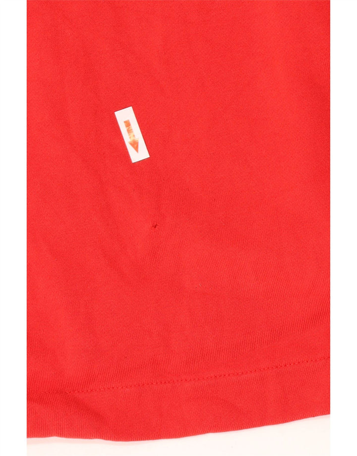 Felpa con cappuccio e zip NIKE da uomo XL in cotone rosso