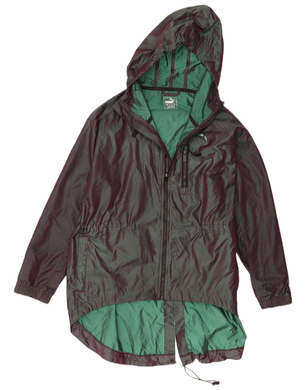 Giacca antipioggia oversize con cappuccio da donna Puma UK 14 Large Viola Poliammide