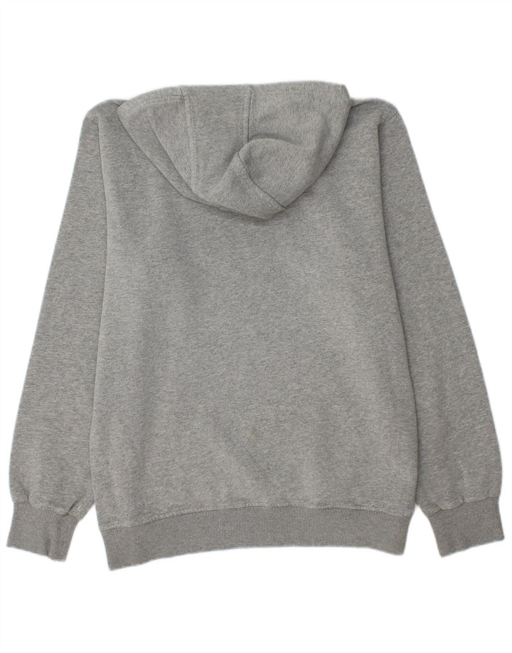 Maglione con cappuccio grafico da uomo ADIDAS grigio medio