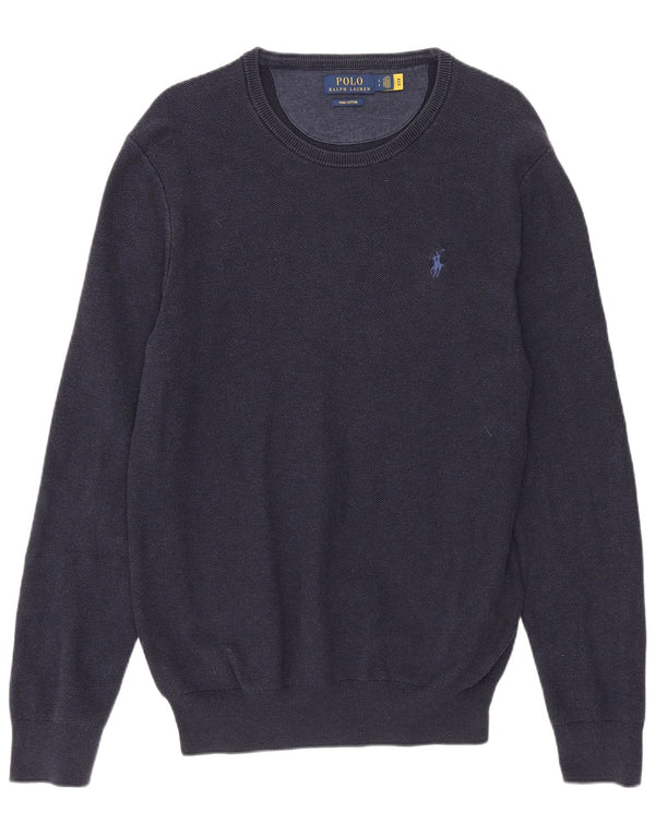 Polo Ralph Lauren Maglione girocollo da uomo piccolo blu navy classico