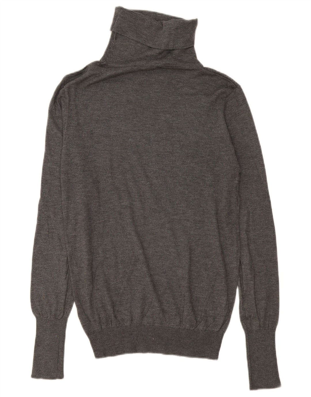 Maglione maglione a collo alto da donna Zara UK 14 Modale grigio medio
