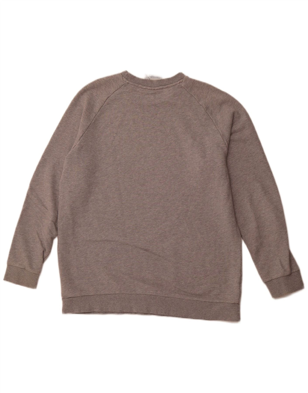 Felpa grafica da uomo ADIDAS, maglione grande, cotone grigio