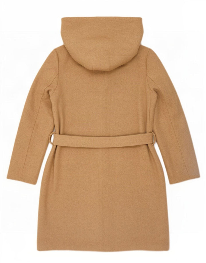 Cappotto oversize con cappuccio da donna Zara UK 6 XS Poliestere beige