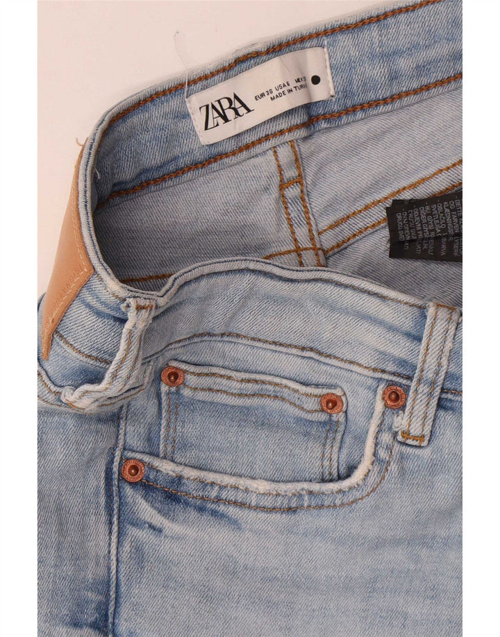 Jeans slim da donna Zara EU 38 Small W28 L27 Cotone blu