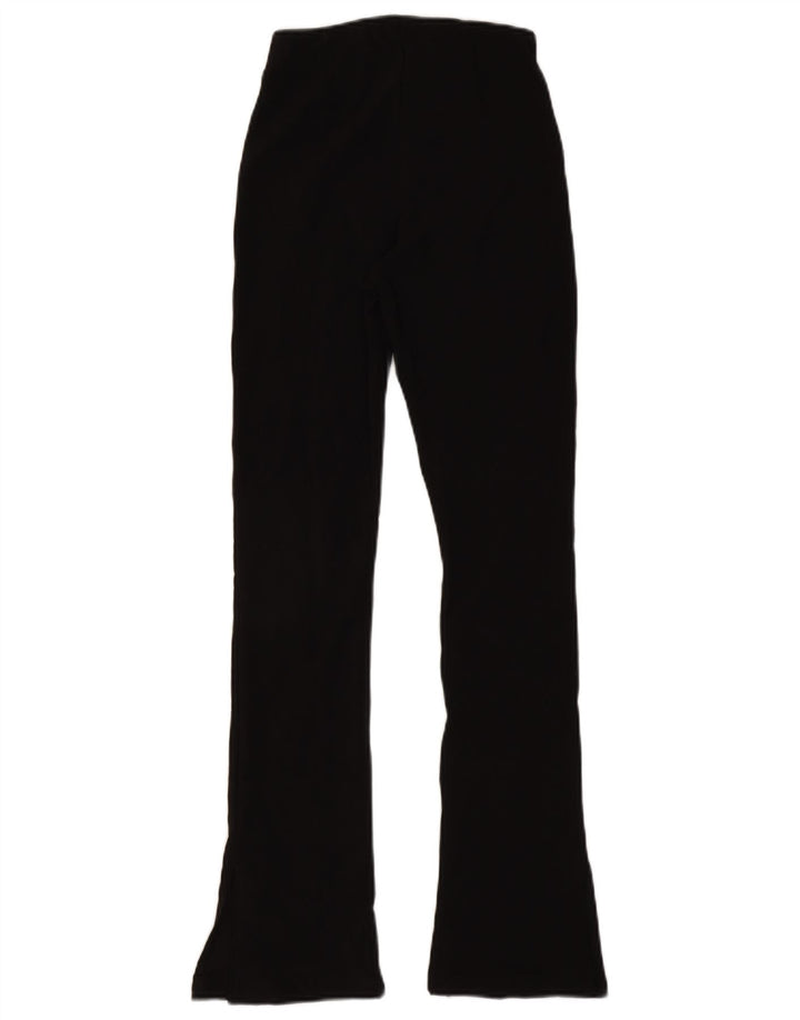 Pantaloni casual svasati da donna Zara piccoli W26 L30 poliestere nero