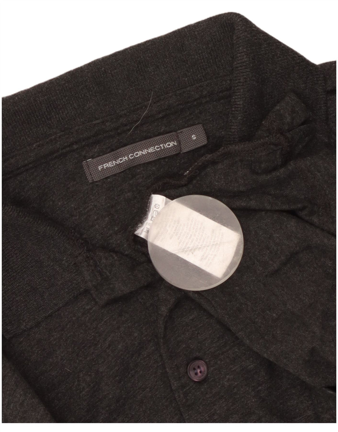 Polo da uomo French Connection piccola in cotone grigio
