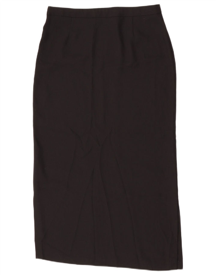 Gonna longuette vintage da donna W30 media nera