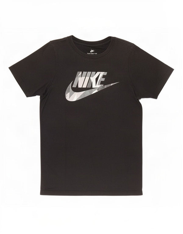 Maglietta Nike da bambino con grafica dal taglio atletico, 8-9 anni, piccola, nera
