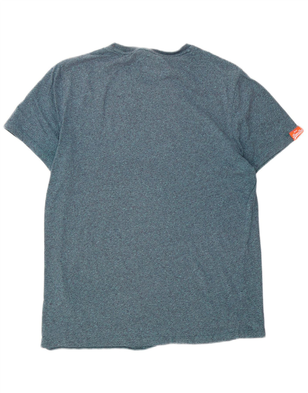 T-shirt da uomo Superdry Top grande blu screziato