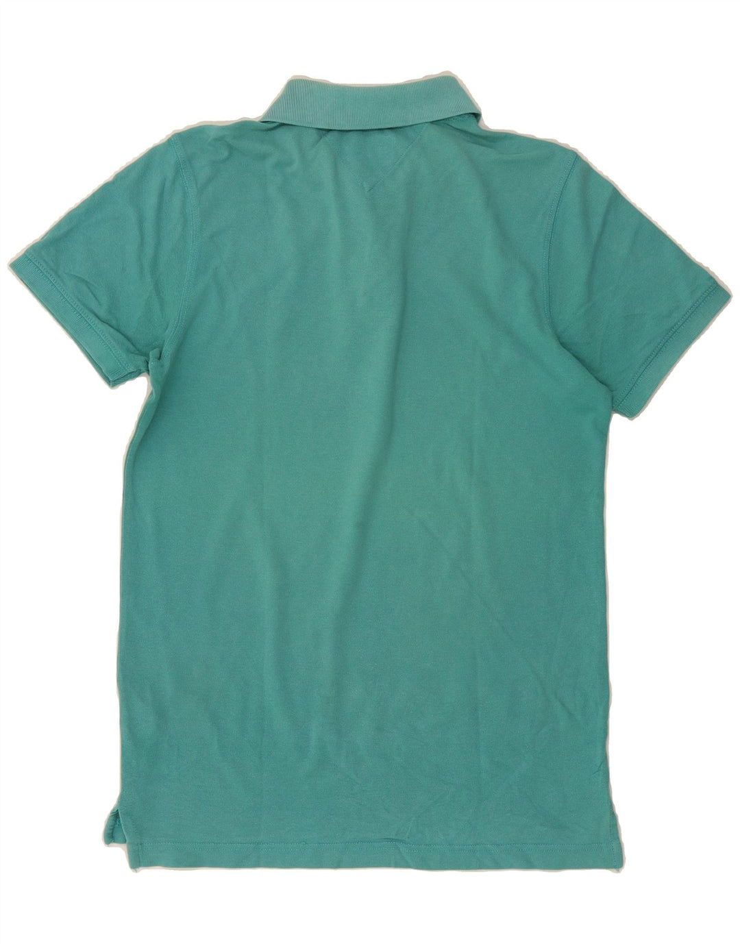 TOMMY HILFIGER Mens Polo Shirt Small Turquoise Cotton Vintage Tommy Hilfiger and Second-Hand Tommy Hilfiger from Messina Hembry 