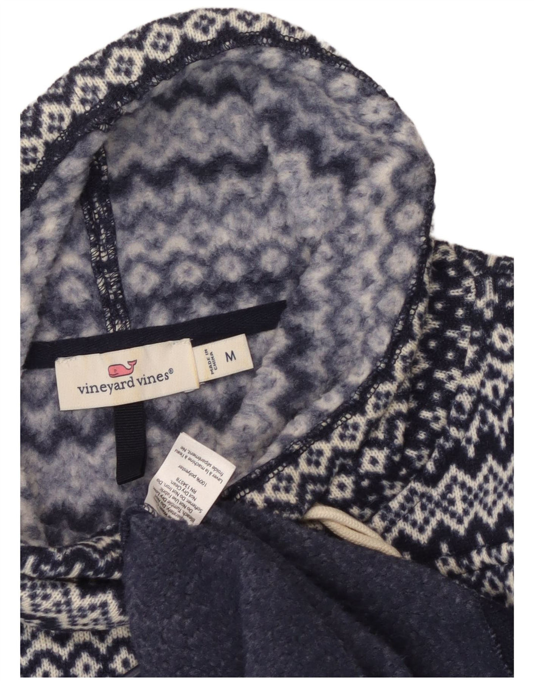 VINEYARD VINES Felpa da donna Maglione UK 14 Medio Blu navy Fair Isle