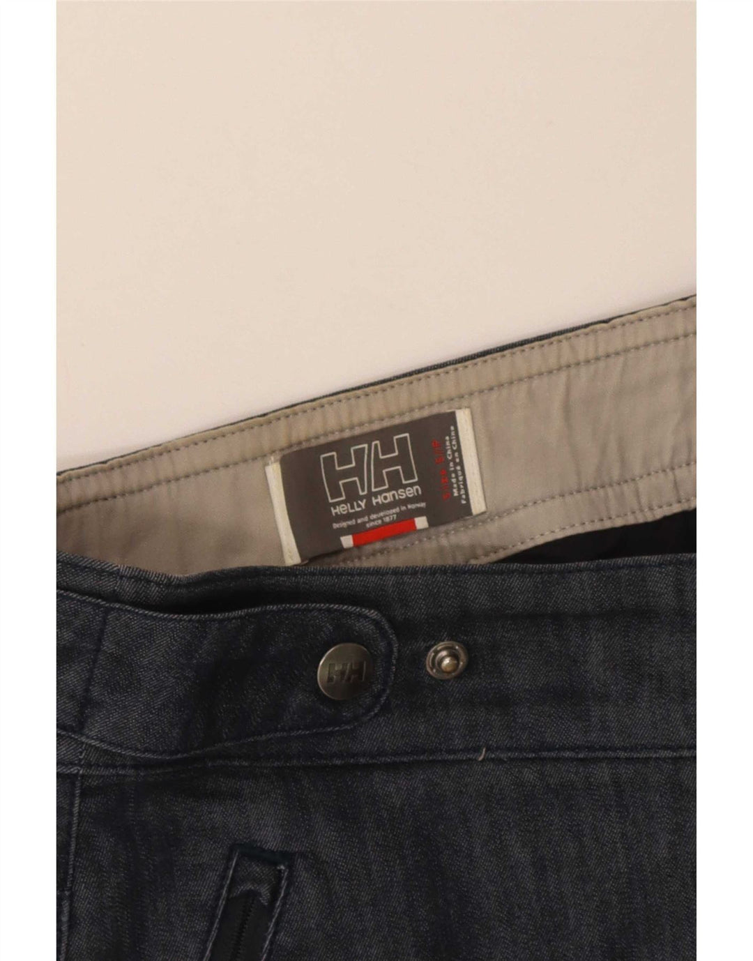 Mini gonna di jeans da donna Helly Hansen piccola W28 blu navy