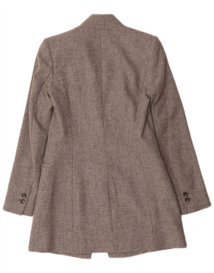 Giacca blazer lunga da donna Zara UK 6 XS lana grigia