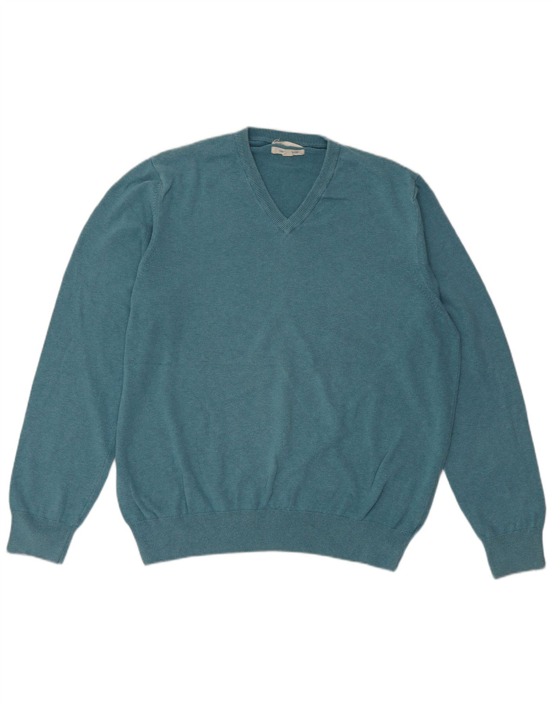 Maglione da uomo con scollo a V Marks & Spencer XL in cotone blu