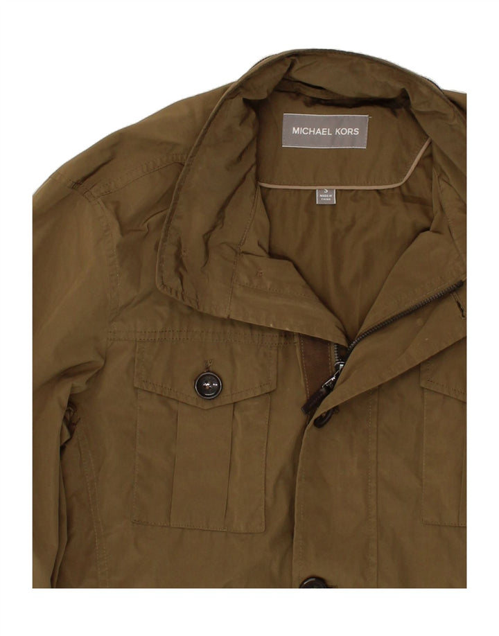 MICHAEL KORS Mens Utility Jacket UK 36 Small Brown Polyester Vintage Michael Kors and Second-Hand Michael Kors from Messina Hembry 