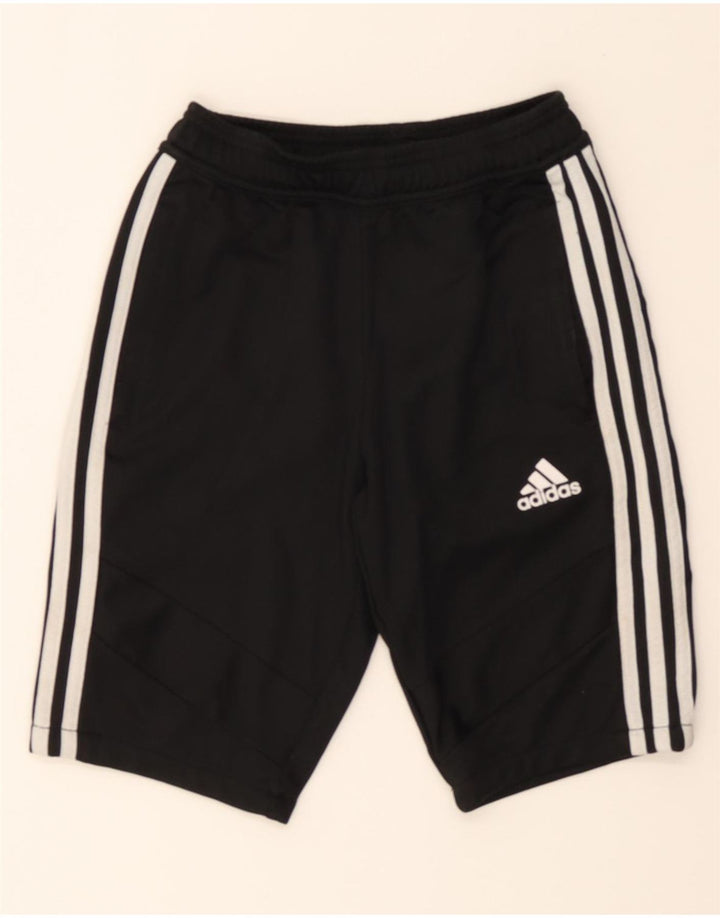 ADIDAS Boys Climacool Sport Shorts 9-10 Years  Black Polyester Vintage Adidas and Second-Hand Adidas from Messina Hembry 