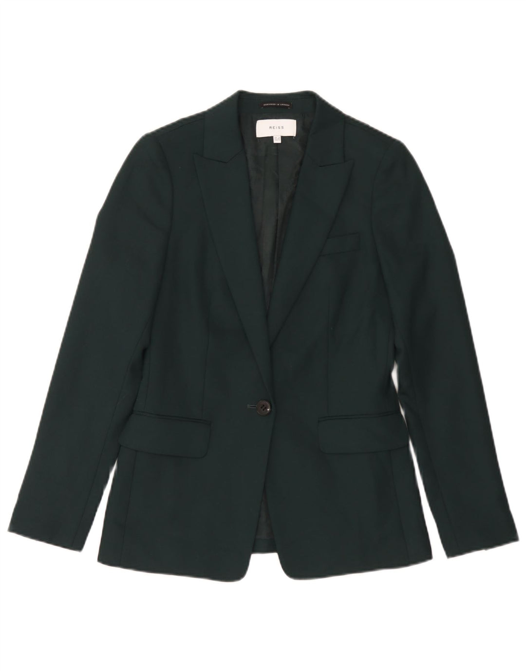Giacca blazer da donna a 1 bottone Reiss UK 8 piccola verde