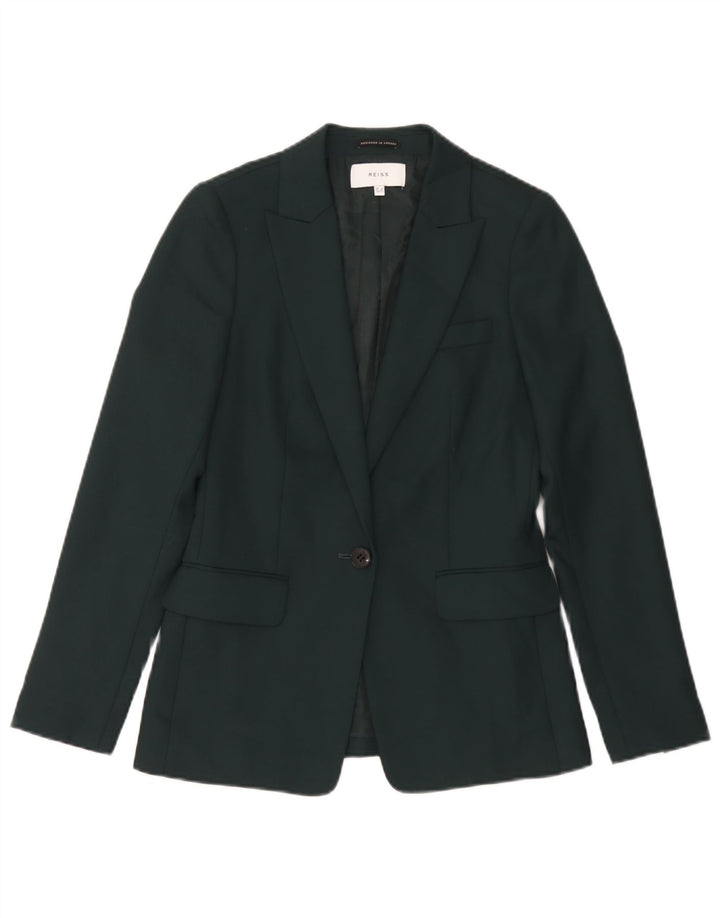 Giacca blazer da donna a 1 bottone Reiss UK 8 piccola verde