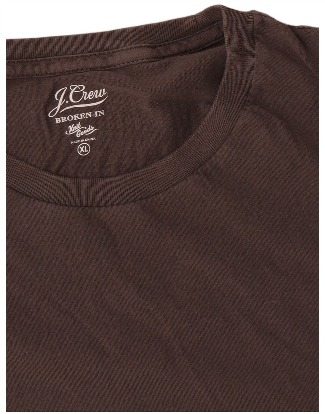 T-shirt da uomo J. Crew Top XL in cotone marrone