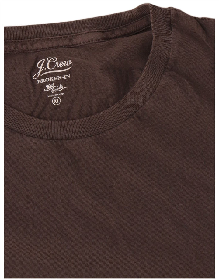 T-shirt da uomo J. Crew Top XL in cotone marrone