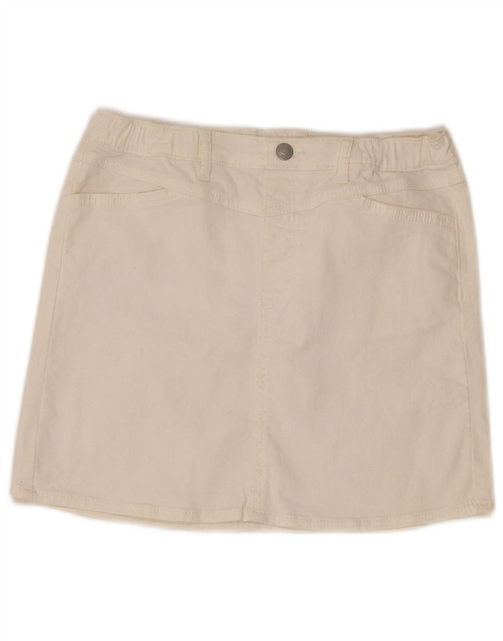 Gonna di jeans a vita alta da donna Levi's W30 bianco medio