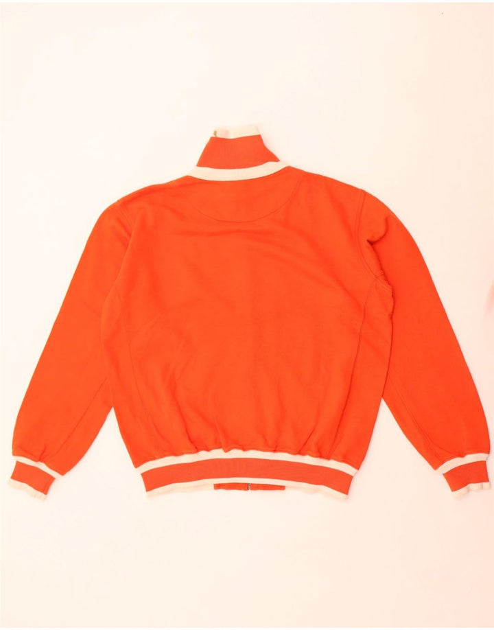 Giacca da tuta da uomo Kappa in cotone arancione medio