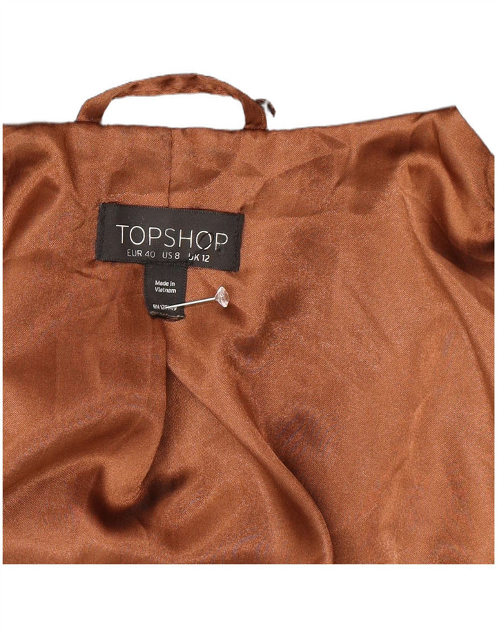 Cappotto da principessa da donna Topshop UK 12 lana nera media