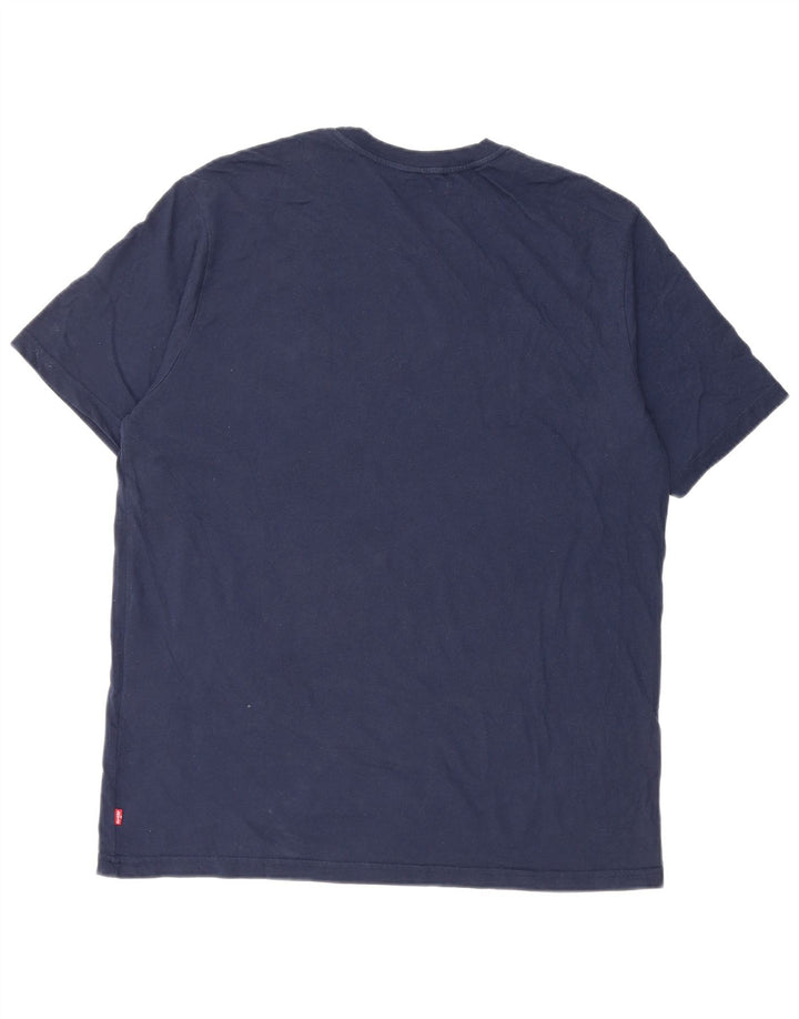 T-shirt grafica rilassata da uomo Levi's Top in cotone blu navy medio