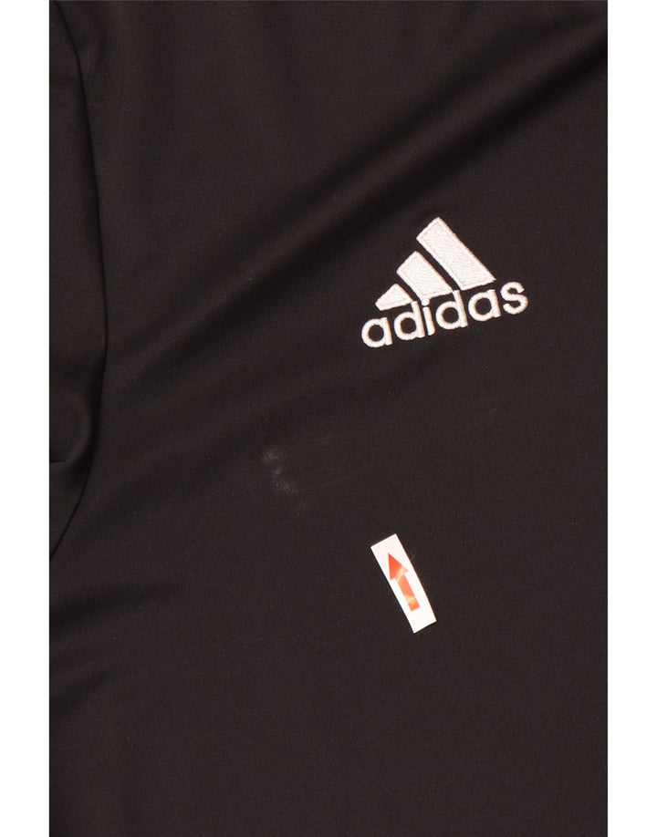 T-shirt Adidas Climalite da uomo, grande, in poliestere nero