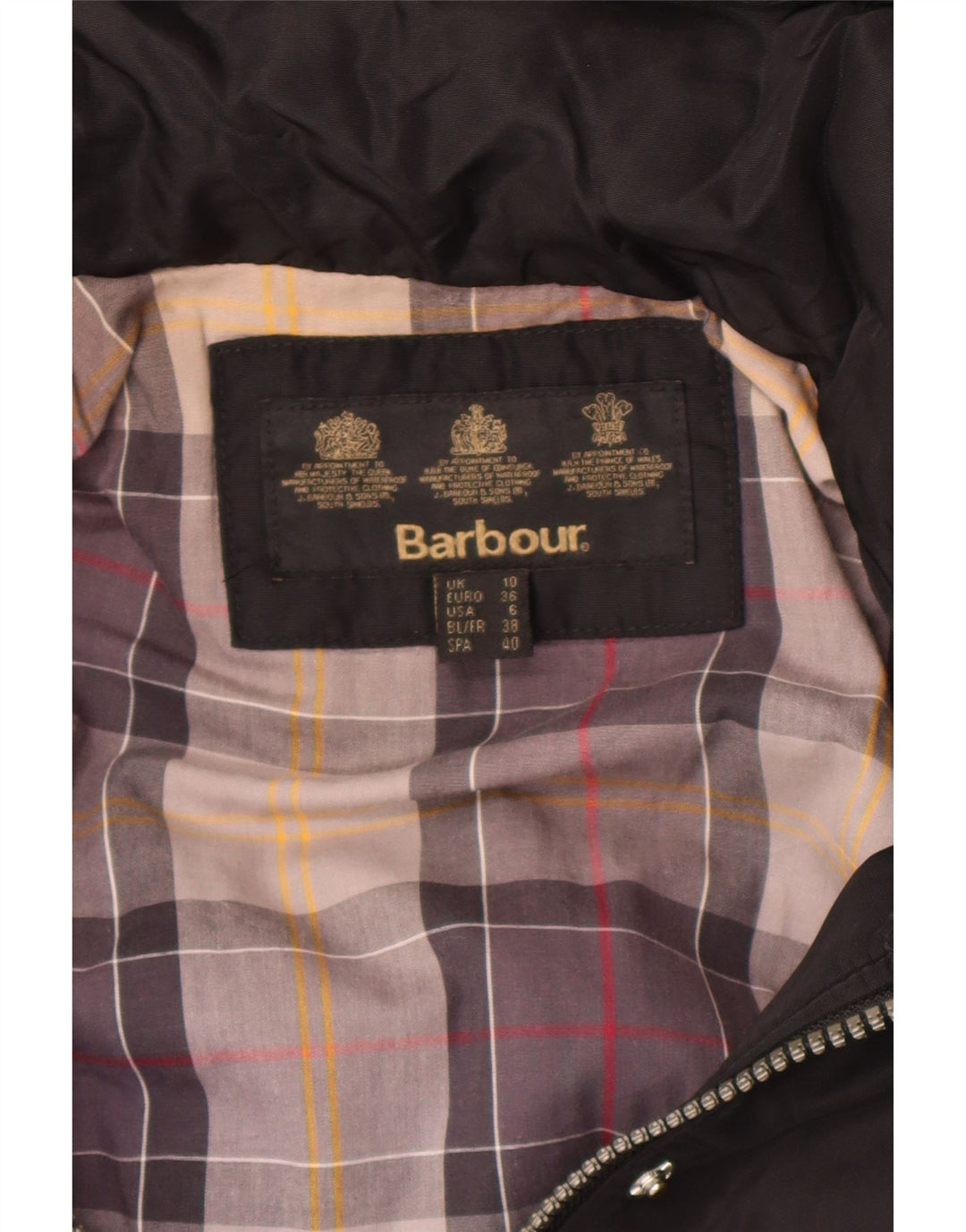 Giacca Parka con cappuccio da donna Barbour UK 10 piccola nera