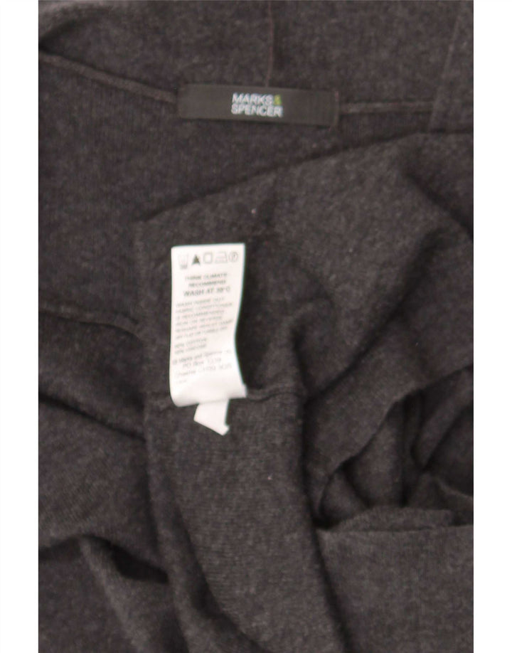 Maglione cardigan senza maniche da donna Marks & Spencer UK 12 Grigio medio