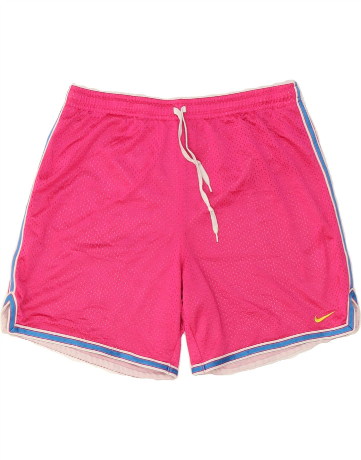NIKE Womens Sport Shorts US 8/10 Medium  Pink Polyester Vintage Nike and Second-Hand Nike from Messina Hembry 