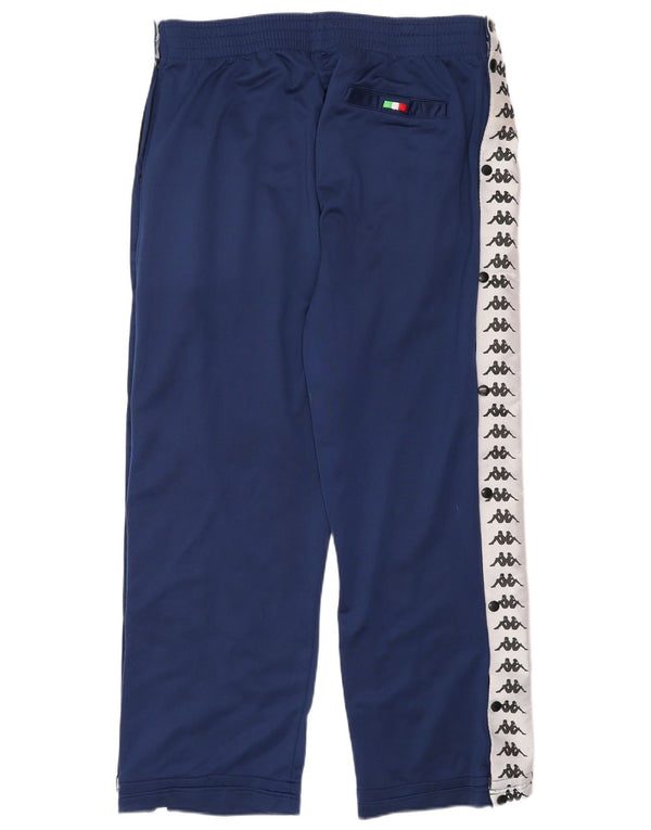 Pantaloni da tuta con grafica KAPPA da uomo 2XL Poliestere color block blu navy