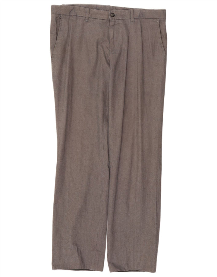 Pantaloni chino dritti da uomo Gant W33 L31 in cotone grigio