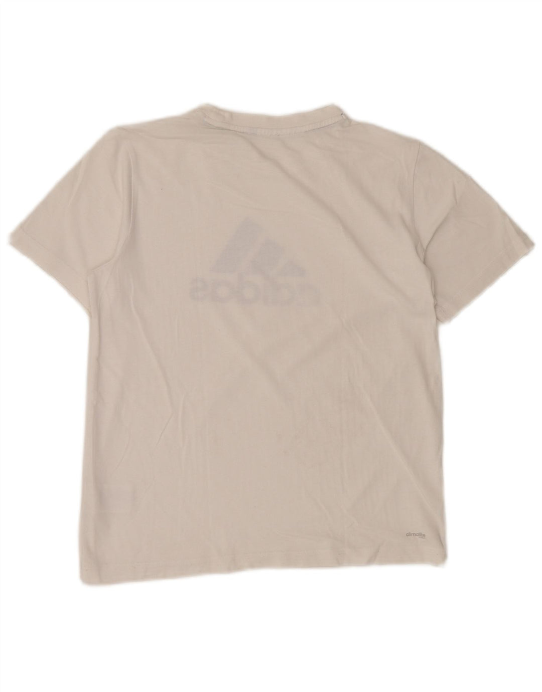 T-shirt grafica da uomo Adidas Top Small in cotone bianco sportivo