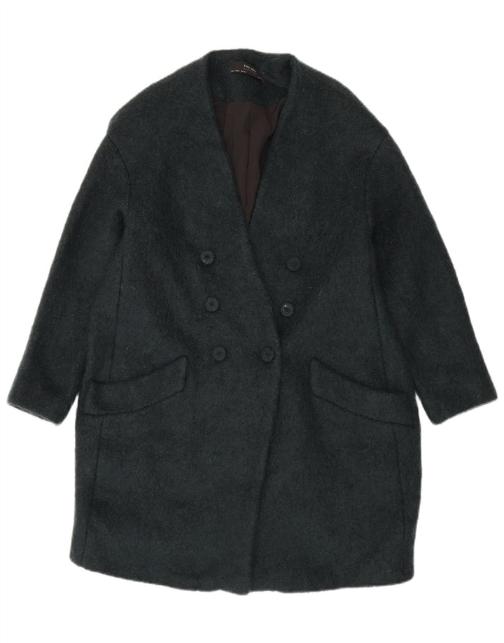 Cappotto doppiopetto da donna Zara UK 16 grande verde