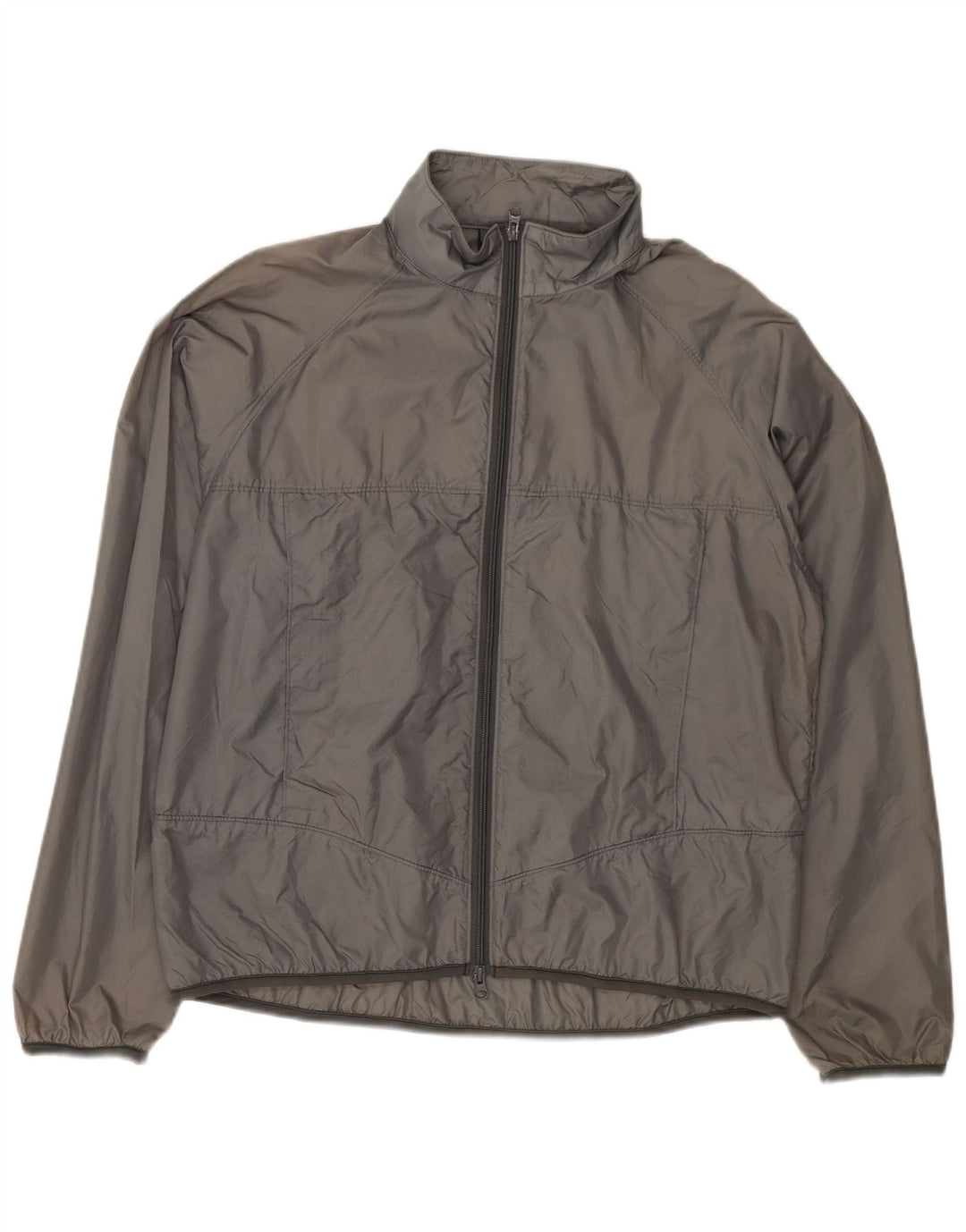 Giacca da tuta da uomo LANDS END in nylon grigio medio