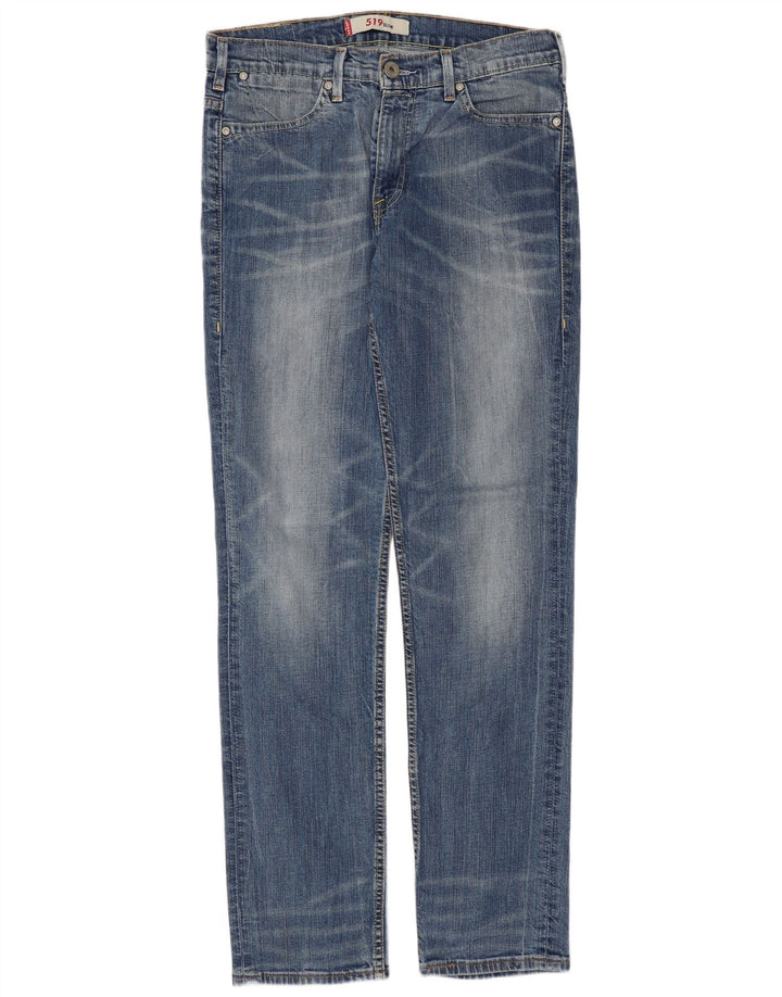 Jeans Levi's Uomo 519 Slim W33 L34 Cotone Blu