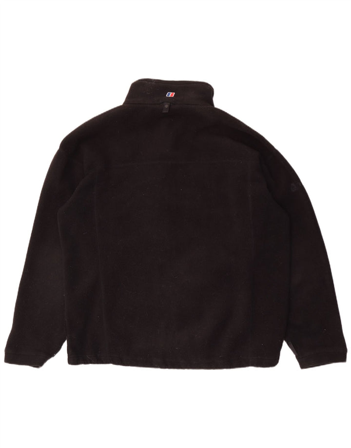 Giacca in pile foderata da uomo BERGHAUS UK 42 XL poliestere nero